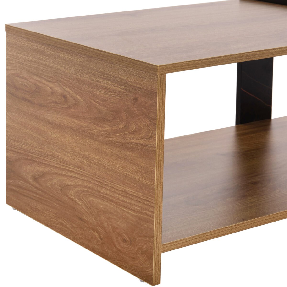 ΤΡΑΠΕΖΙ ΣΑΛΟΝΙΟΥ WILMA HM8950.12 ΜΕΛΑΜΙΝΗ ΣΕ ΦΥΣΙΚΟ-ΜΑΥΡΟ ΜΑΡΜΑΡΟ 80Χ50Χ35Υεκ. - Image 8