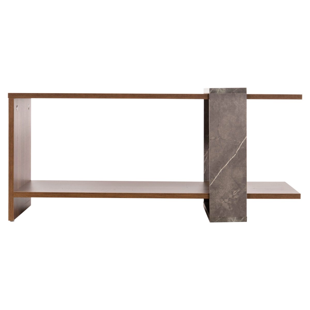 ΤΡΑΠΕΖΙ ΣΑΛΟΝΙΟΥ WILMA HM8950.13 ΜΕΛΑΜΙΝΗ ΣΕ ΦΥΣΙΚΟ-ΓΚΡΙ ΠΕΤΡΑ 80Χ50Χ35Υ εκ. - Image 3