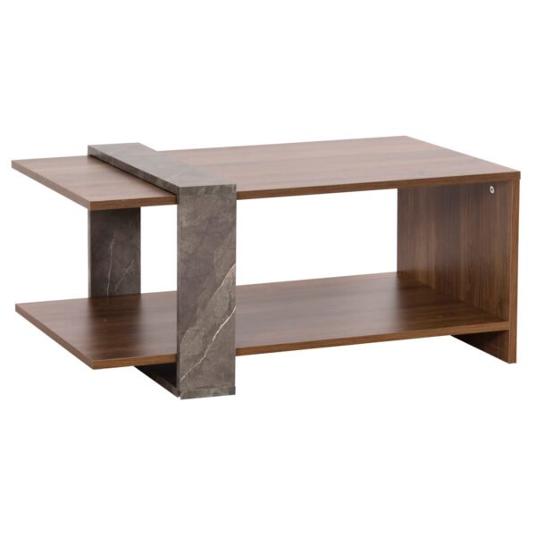 ΤΡΑΠΕΖΙ ΣΑΛΟΝΙΟΥ WILMA HM8950.13 ΜΕΛΑΜΙΝΗ ΣΕ ΦΥΣΙΚΟ-ΓΚΡΙ ΠΕΤΡΑ 80Χ50Χ35Υ εκ. - Image 6