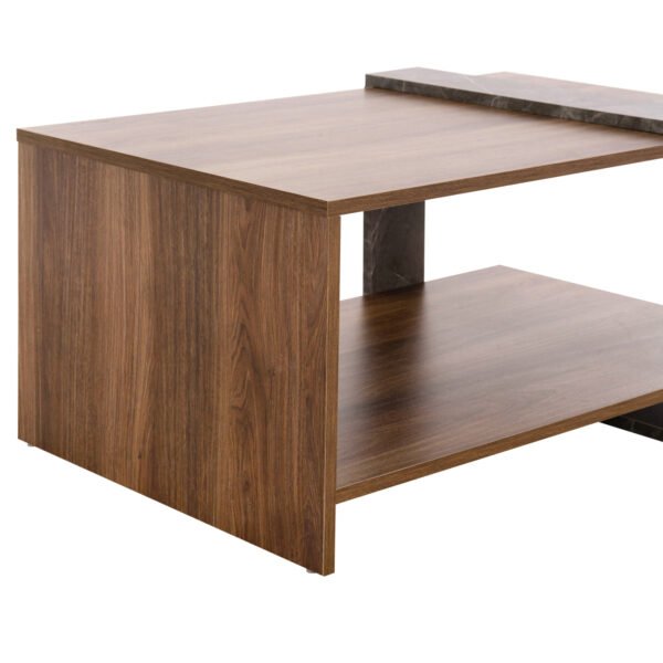 ΤΡΑΠΕΖΙ ΣΑΛΟΝΙΟΥ WILMA HM8950.13 ΜΕΛΑΜΙΝΗ ΣΕ ΦΥΣΙΚΟ-ΓΚΡΙ ΠΕΤΡΑ 80Χ50Χ35Υ εκ. - Image 8