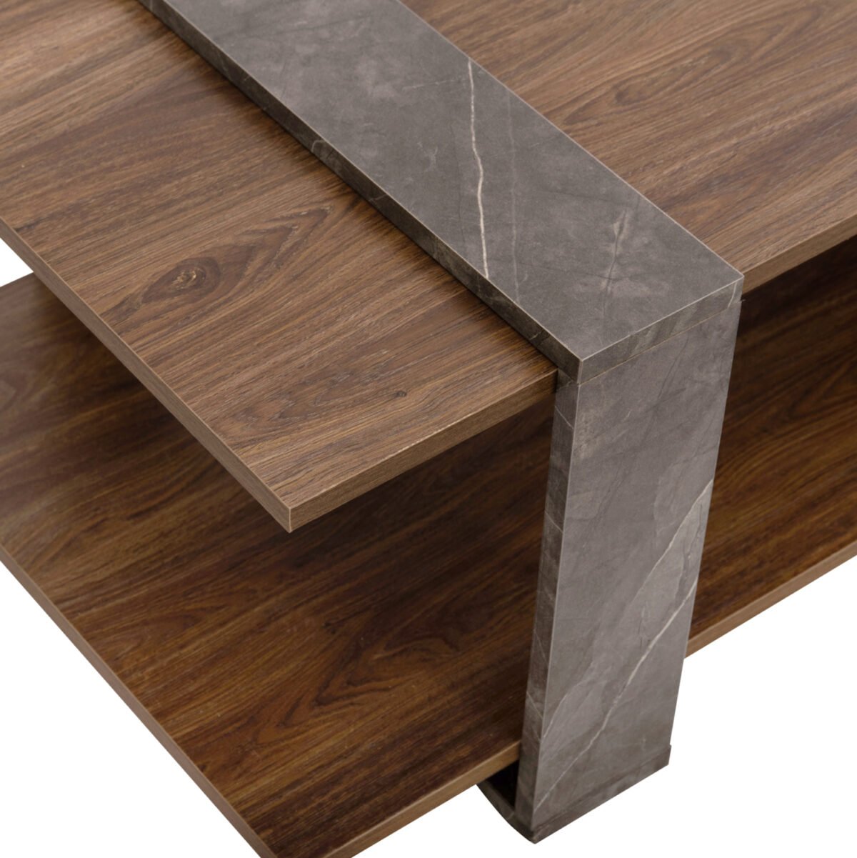 ΤΡΑΠΕΖΙ ΣΑΛΟΝΙΟΥ WILMA HM8950.13 ΜΕΛΑΜΙΝΗ ΣΕ ΦΥΣΙΚΟ-ΓΚΡΙ ΠΕΤΡΑ 80Χ50Χ35Υ εκ. - Image 9