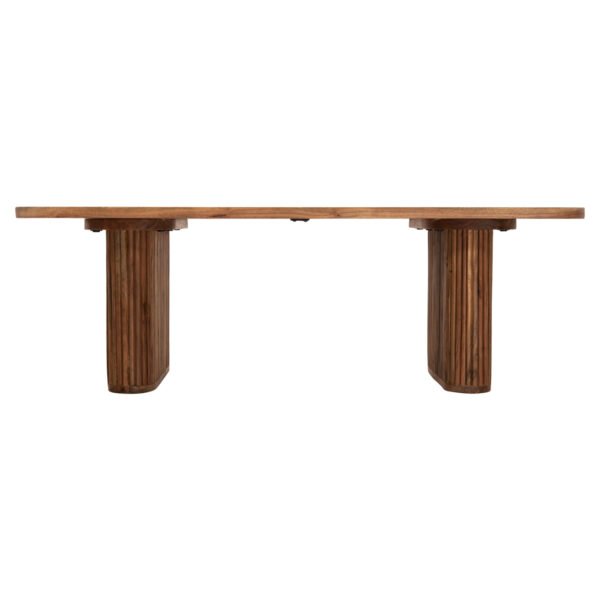 ΤΡΑΠΕΖΙ ΣΑΛΟΝΙΟΥ GROOT HM9686 ΜΑΣΙΦ ΞΥΛΟ ΑΚΑΚΙΑΣ ΣΕ ΦΥΣΙΚΟ 120x60x40Yεκ. - Image 4