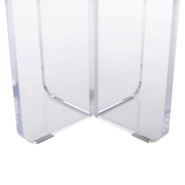 ΤΡΑΠΕΖΙ ΣΑΛΟΝΙΟΥ ACRYLON HM9779.01 HPL ΛΕΥΚΟ ΜΑΡΜΑΡΟ-ΑΚΡΥΛΙΚΟ ΠΟΔΙ Φ40x41Υεκ. - Image 8