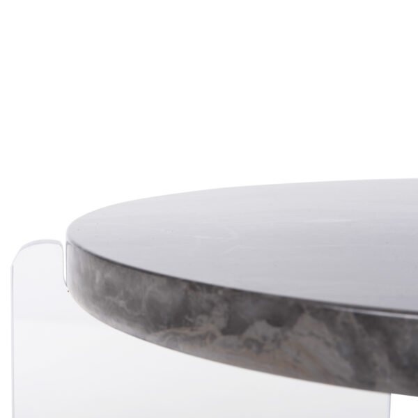 ΤΡΑΠΕΖΙ ΣΑΛΟΝΙΟΥ ACRYCON HM9780.01 MDF ME ΥΔΑΤΟΑΠΩΘΗΤΙΚΗ ΕΠΙΣΤΡΩΣΗ-ΑΚΡΥΛΙΚΑ ΠΟΔΙΑ Φ64x51Yεκ. - Image 7