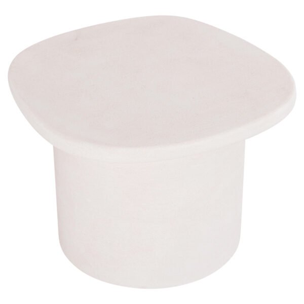 ΤΡΑΠΕΖΙ ΣΑΛΟΝΙΟΥ ΟΒΑΛ ΣΕΙΡΑ SANTORINI HM18054 MDF ΣΕ ΥΠΟΛΕΥΚΟ ΧΡΩΜΑ 54x54,5x40Υεκ - Image 4