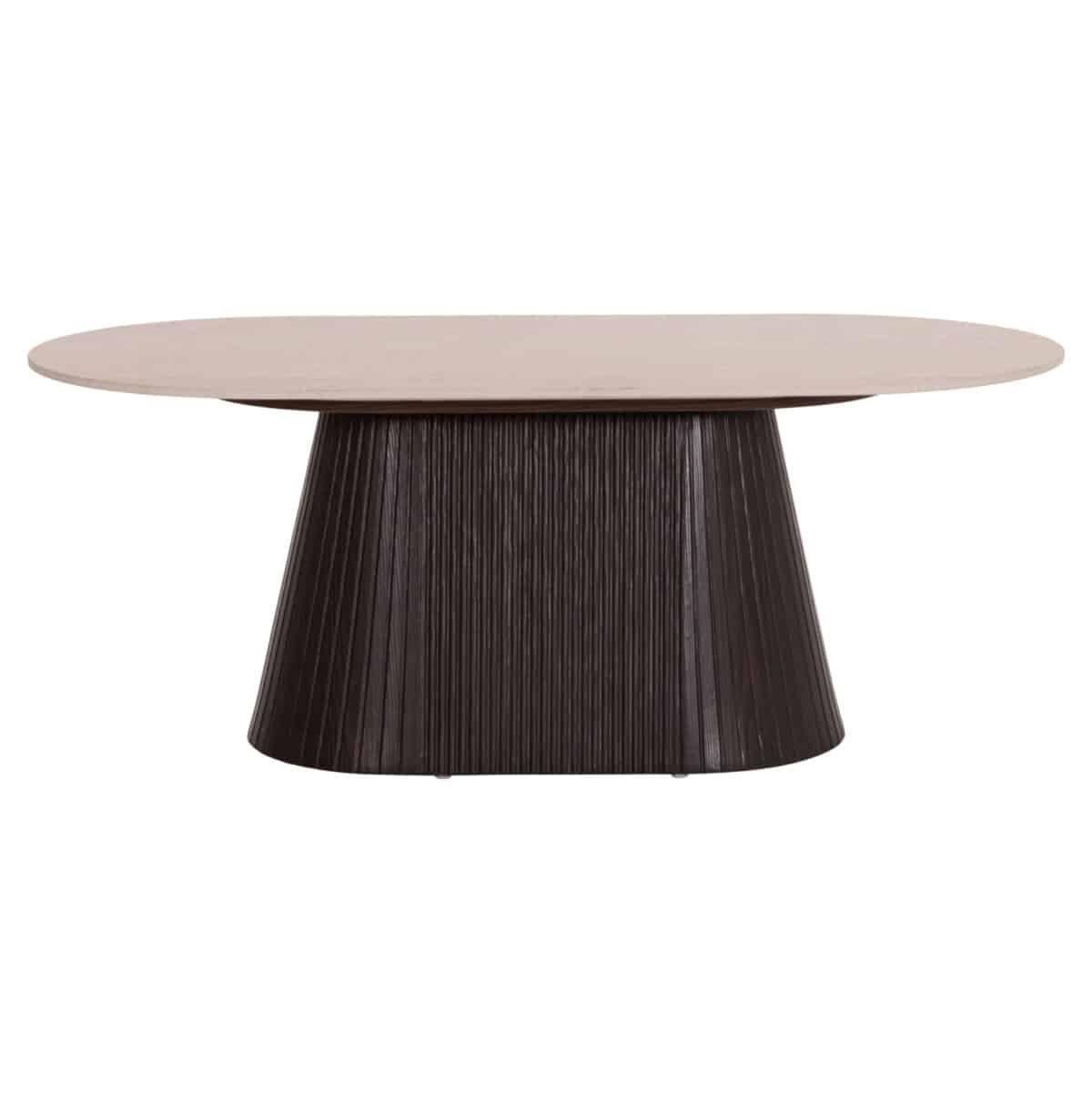 ΤΡΑΠΕΖΙ ΣΑΛΟΝΙΟΥ ΟΒΑΛ CATER HM18321 ΚΕΡΑΜΙΚΟ TOP ΟΨΗ ΤΡΑΒΕΡΤΙΝΑΣ-MDF ΒΑΣΗ 120x60x46Υεκ - Image 3