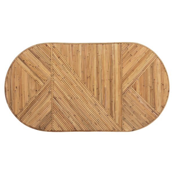 ΤΡΑΠΕΖΙ ΣΑΛΟΝΙΟΥ GATSBY ΟΒΑΛ TOP HM9870 RATTAN ΧΡΩΜΑ ΦΥΣΙΚΟ 110x59x39Υεκ. - Image 6