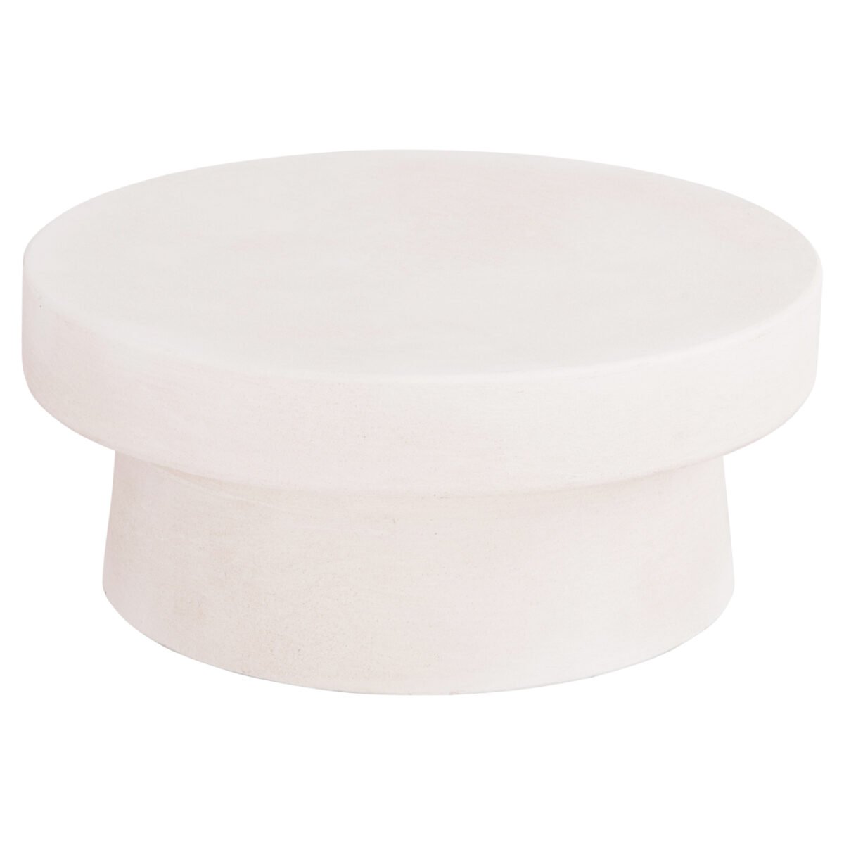 ΤΡΑΠΕΖΙ ΣΑΛΟΝΙΟΥ ΣΤΡΟΓΓΥΛΟ ΣΕΙΡΑ SANTORINI HM18050 MDF ΣΕ ΥΠΟΛΕΥΚΟ ΧΡΩΜΑ Φ80x35Υεκ. - Image 4