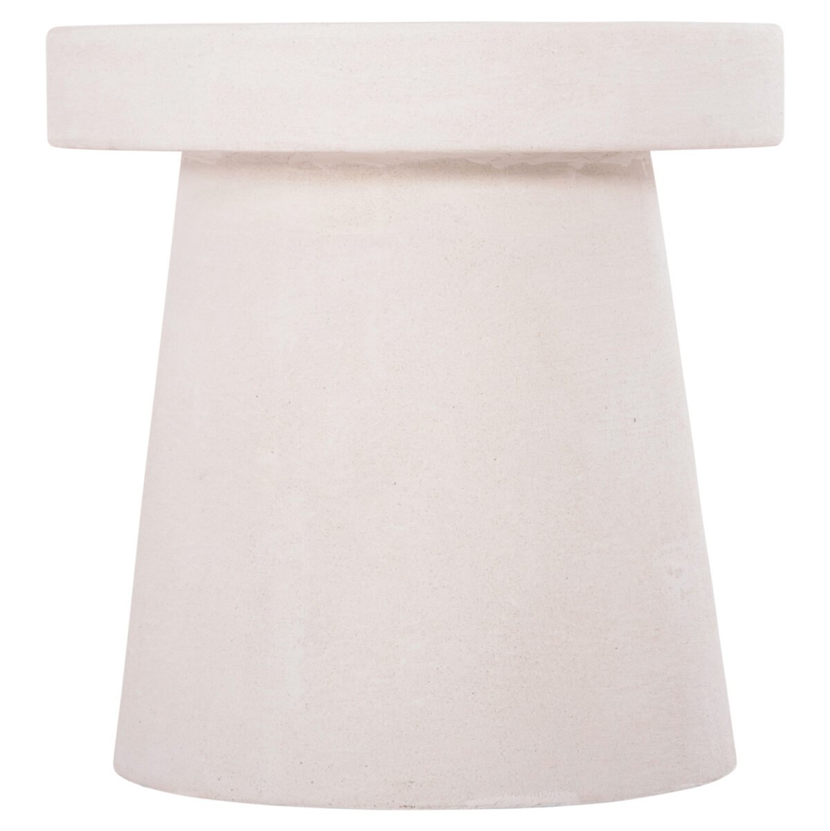 ΤΡΑΠΕΖΙ ΣΑΛΟΝΙΟΥ ΣΤΡΟΓΓΥΛΟ ΣΕΙΡΑ SANTORINI HM18052 MDF ΣΕ ΥΠΟΛΕΥΚΟ ΧΡΩΜΑ Φ48x49Υεκ. - Image 3