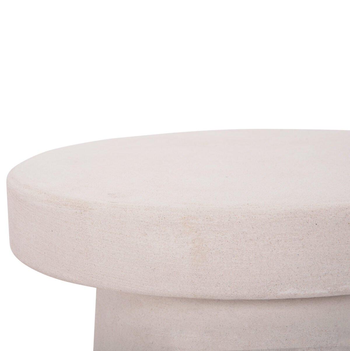 ΤΡΑΠΕΖΙ ΣΑΛΟΝΙΟΥ ΣΤΡΟΓΓΥΛΟ ΣΕΙΡΑ SANTORINI HM18052 MDF ΣΕ ΥΠΟΛΕΥΚΟ ΧΡΩΜΑ Φ48x49Υεκ. - Image 5