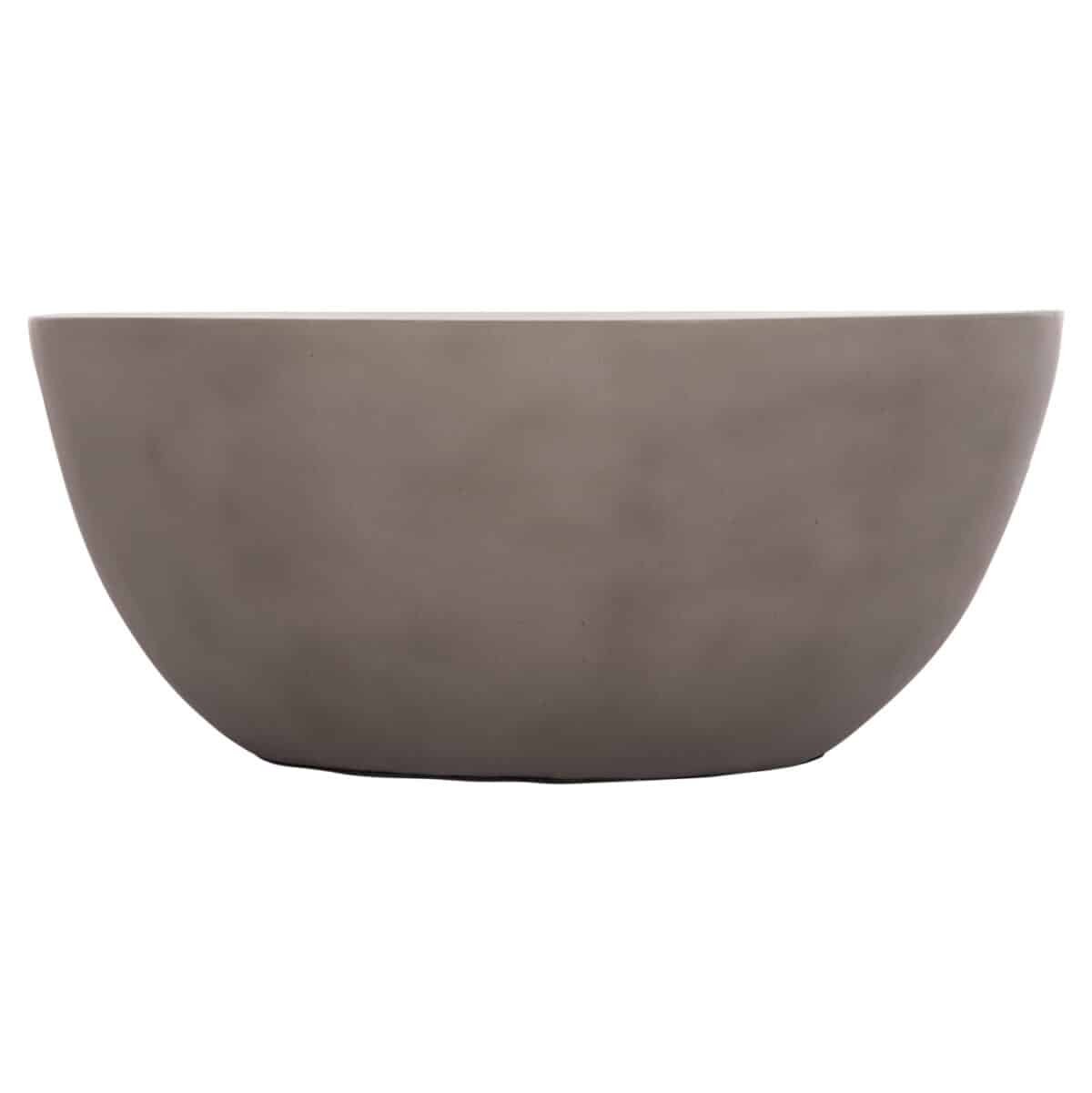 ΤΡΑΠΕΖΙ ΣΑΛΟΝΙΟΥ ΣΤΡΟΓΓΥΛΟ ALLAN HM18162.03 FIBER CEMENT ΣΕ ΓΚΡΙ--Φ92x49Υεκ. - Image 3