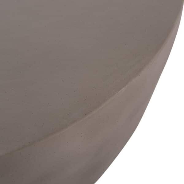 ΤΡΑΠΕΖΙ ΣΑΛΟΝΙΟΥ ΣΤΡΟΓΓΥΛΟ ALLAN HM18162.03 FIBER CEMENT ΣΕ ΓΚΡΙ--Φ92x49Υεκ. - Image 6