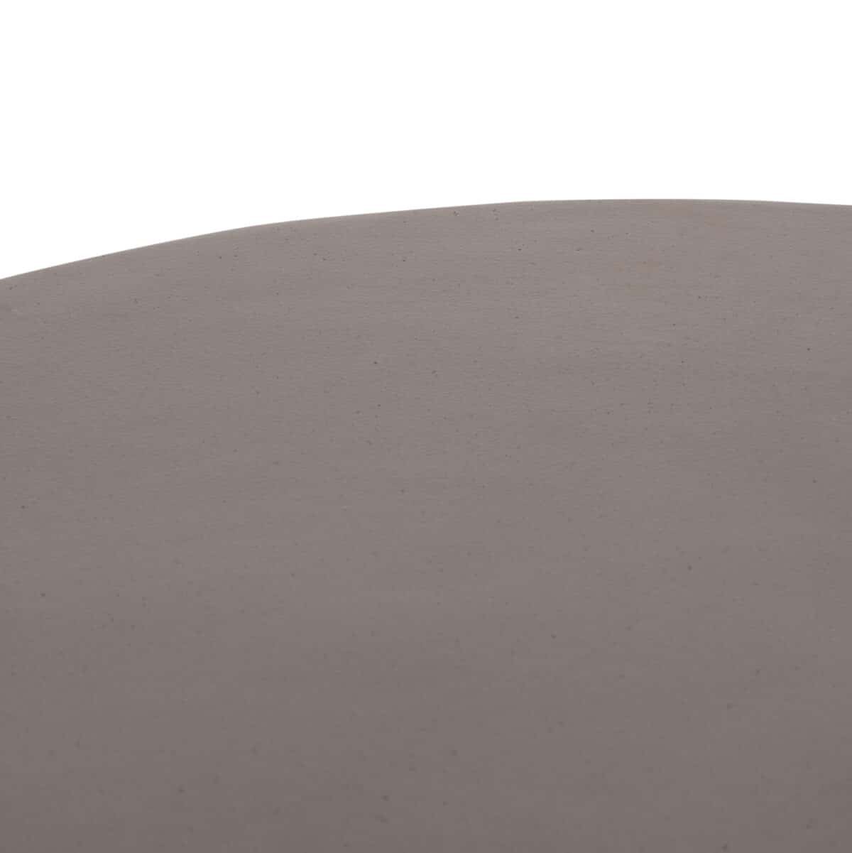 ΤΡΑΠΕΖΙ ΣΑΛΟΝΙΟΥ ΣΤΡΟΓΓΥΛΟ ALLAN HM18162.03 FIBER CEMENT ΣΕ ΓΚΡΙ--Φ92x49Υεκ. - Image 7