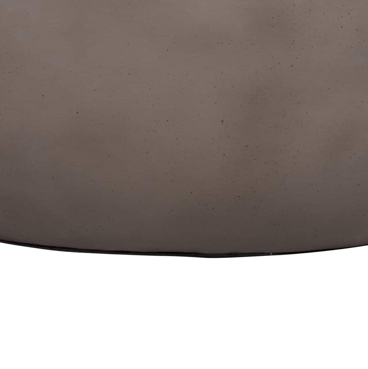 ΤΡΑΠΕΖΙ ΣΑΛΟΝΙΟΥ ΣΤΡΟΓΓΥΛΟ ALLAN HM18162.03 FIBER CEMENT ΣΕ ΓΚΡΙ--Φ92x49Υεκ. - Image 8