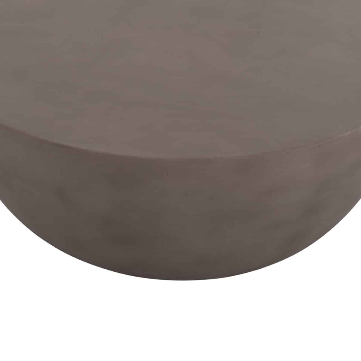 ΤΡΑΠΕΖΙ ΣΑΛΟΝΙΟΥ ΣΤΡΟΓΓΥΛΟ ALLAN HM18162.03 FIBER CEMENT ΣΕ ΓΚΡΙ--Φ92x49Υεκ. - Image 9