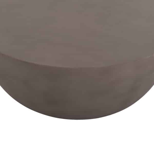 ΤΡΑΠΕΖΙ ΣΑΛΟΝΙΟΥ ΣΤΡΟΓΓΥΛΟ ALLAN HM18162.03 FIBER CEMENT ΣΕ ΓΚΡΙ--Φ92x49Υεκ. - Image 9