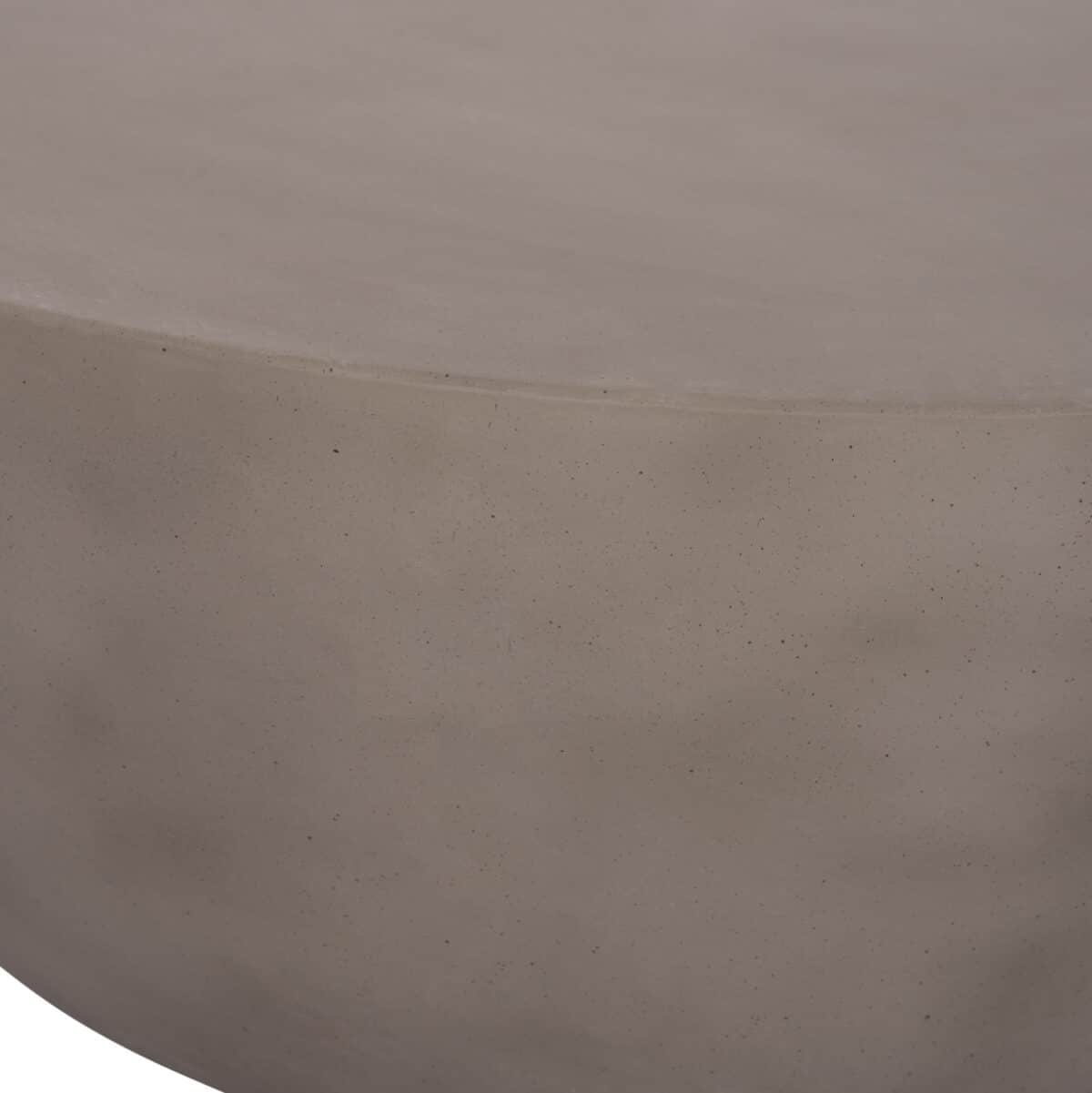 ΤΡΑΠΕΖΙ ΣΑΛΟΝΙΟΥ ΣΤΡΟΓΓΥΛΟ ALLAN HM18162.03 FIBER CEMENT ΣΕ ΓΚΡΙ--Φ92x49Υεκ. - Image 10