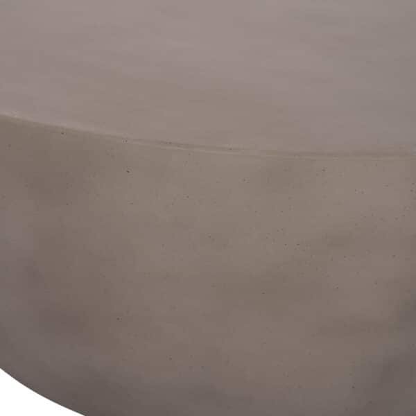 ΤΡΑΠΕΖΙ ΣΑΛΟΝΙΟΥ ΣΤΡΟΓΓΥΛΟ ALLAN HM18162.03 FIBER CEMENT ΣΕ ΓΚΡΙ--Φ92x49Υεκ. - Image 10