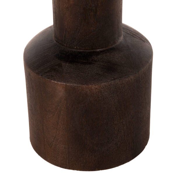 ΤΡΑΠΕΖΙ ΣΑΛΟΝΙΟΥ ΣΤΡΟΓΓΥΛΟ CRAMM HM9700 ΜΑΣΙΦ MANGO ΣΚΟΥΡΟ ΚΑΦΕ Φ45x47Υεκ. - Image 8