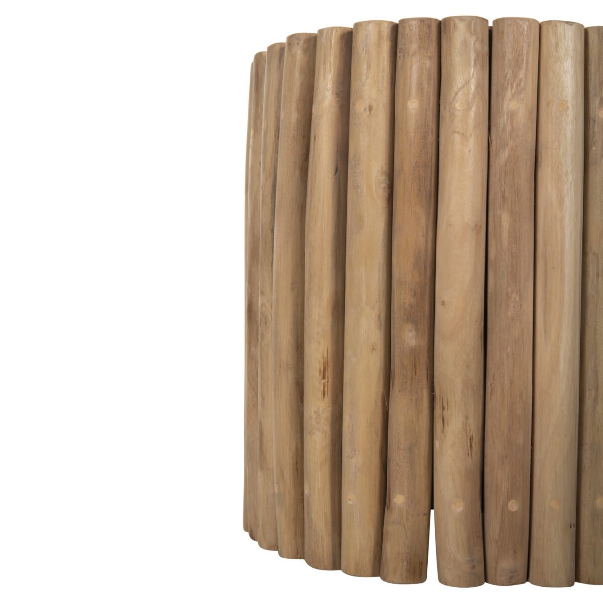 ΤΡΑΠΕΖΙ ΣΑΛΟΝΙΟΥ ΣΤΡΟΓΓΥΛΟ COOTER HM9865 ΚΛΑΔΙΑ TEAK-ΦΥΣΙΚΟ Φ39x40,5Υεκ. - Image 7