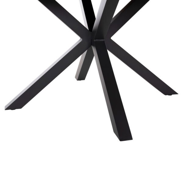 ΤΡΑΠΕΖΙ ΣΤΡΟΓΓΥΛΟ ΕΞ.ΧΩΡΟΥ MORIL HM6041.01 ΑΛΟΥΜΙΝΙΟ ΑΝΘΡΑΚΙ-POLYWOOD ΦΥΣΙΚΟ Φ120εκ. - Image 8