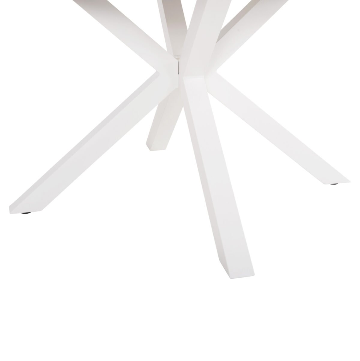 ΤΡΑΠΕΖΙ ΣΤΡΟΓΓΥΛΟ ΕΞ.ΧΩΡΟΥ MORIL HM6041.02 ΑΛΟΥΜΙΝΙΟ ΛΕΥΚΟ-POLYWOOD ΦΥΣΙΚΟ Φ120εκ. - Image 7