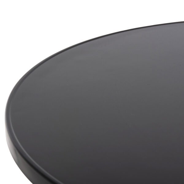 ΤΡΑΠΕΖΙ ΣΤΡΟΓΓΥΛΟ GOSS HM5974.01 ΑΛΟΥΜΙΝΙΟ ΜΑΥΡΟ Φ60x70Υεκ. - Image 5