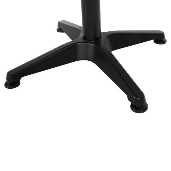 ΤΡΑΠΕΖΙ ΣΤΡΟΓΓΥΛΟ GOSS HM5974.01 ΑΛΟΥΜΙΝΙΟ ΜΑΥΡΟ Φ60x70Υεκ. - Image 7