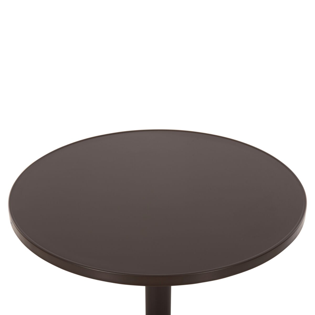 ΤΡΑΠΕΖΙ ΣΤΡΟΓΓΥΛΟ GOSS HM5974.02 ΑΛΟΥΜΙΝΙΟ ΚΑΦΕ Φ60x70Υεκ. - Image 4