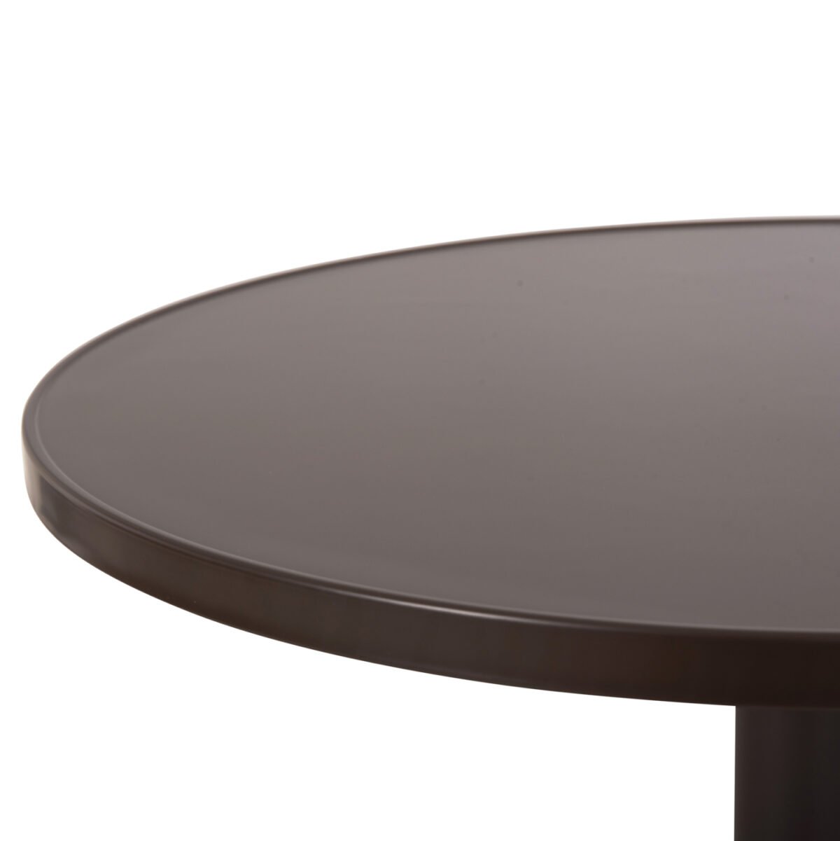 ΤΡΑΠΕΖΙ ΣΤΡΟΓΓΥΛΟ GOSS HM5974.02 ΑΛΟΥΜΙΝΙΟ ΚΑΦΕ Φ60x70Υεκ. - Image 5