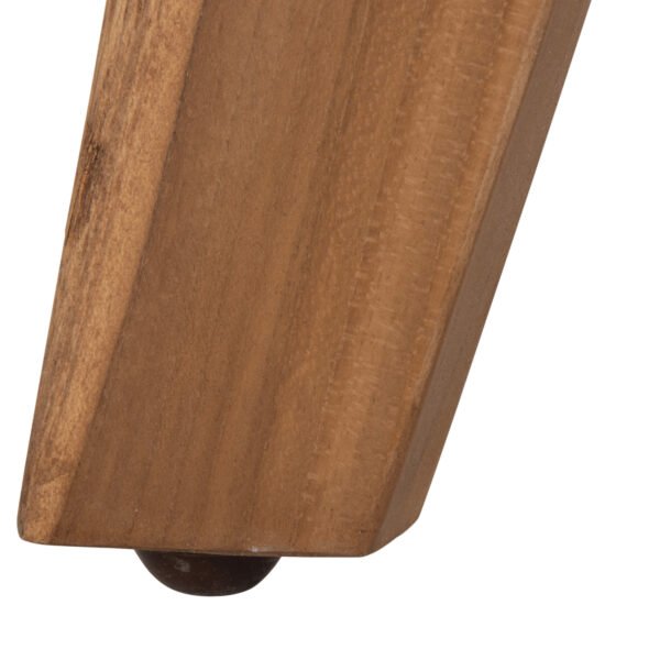ΤΡΑΠΕΖΙ ΣΤΡΟΓΓΥΛΟ LEO HM9859.11 ΜΑΣΙΦ ΞΥΛΟ ΤΕΑΚ ΣΕ ΦΥΣΙΚΟ Φ60x75Υεκ. - Image 7