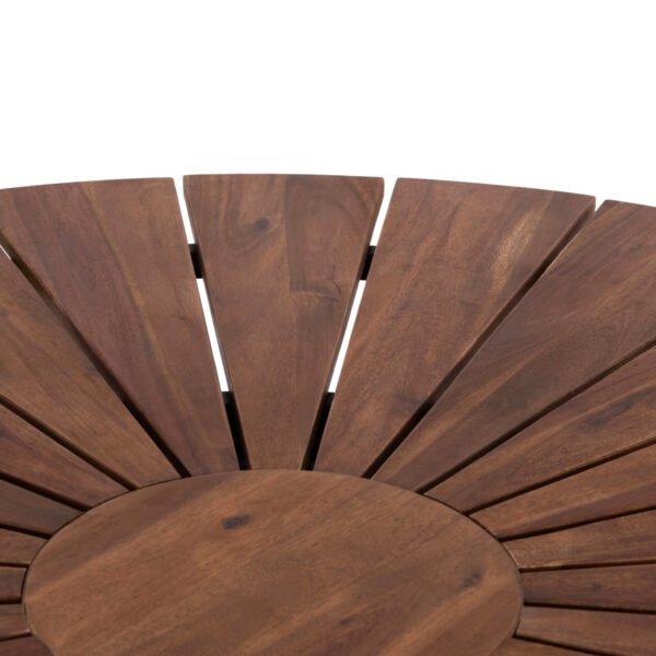 ΤΡΑΠΕΖΙ ΤΡΑΠΕΖΑΡΙΑΣ ΕΞ.ΧΩΡΟΥ CRISTOBAL HM6234 ΞΥΛΟ ΑΚΑΚΙΑΣ-ΜΕΤΑΛΛΟ Φ120x76Υεκ - Image 8