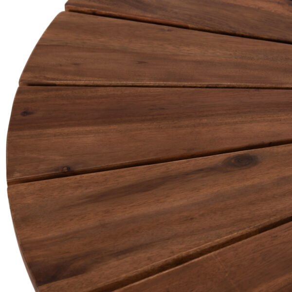 ΤΡΑΠΕΖΙ ΤΡΑΠΕΖΑΡΙΑΣ ΕΞ.ΧΩΡΟΥ CRISTOBAL HM6234 ΞΥΛΟ ΑΚΑΚΙΑΣ-ΜΕΤΑΛΛΟ Φ120x76Υεκ - Image 9