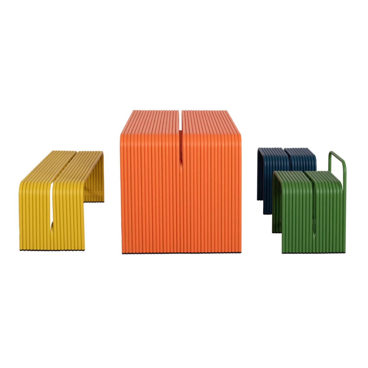 ΤΡΑΠΕΖΙ ΤΡΑΠΕΖΑΡΙΑΣ ΣΕΙΡΑ INTREPID HM6330.09 ΑΛΟΥΜΙΝΙΟ ΠΟΡΤΟΚΑΛΙ 121x70x70Υεκ. - Image 3