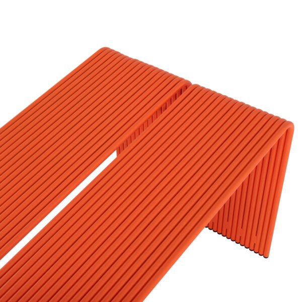 ΤΡΑΠΕΖΙ ΤΡΑΠΕΖΑΡΙΑΣ ΣΕΙΡΑ INTREPID HM6330.09 ΑΛΟΥΜΙΝΙΟ ΠΟΡΤΟΚΑΛΙ 121x70x70Υεκ. - Image 6