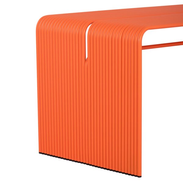 ΤΡΑΠΕΖΙ ΤΡΑΠΕΖΑΡΙΑΣ ΣΕΙΡΑ INTREPID HM6330.09 ΑΛΟΥΜΙΝΙΟ ΠΟΡΤΟΚΑΛΙ 121x70x70Υεκ. - Image 7