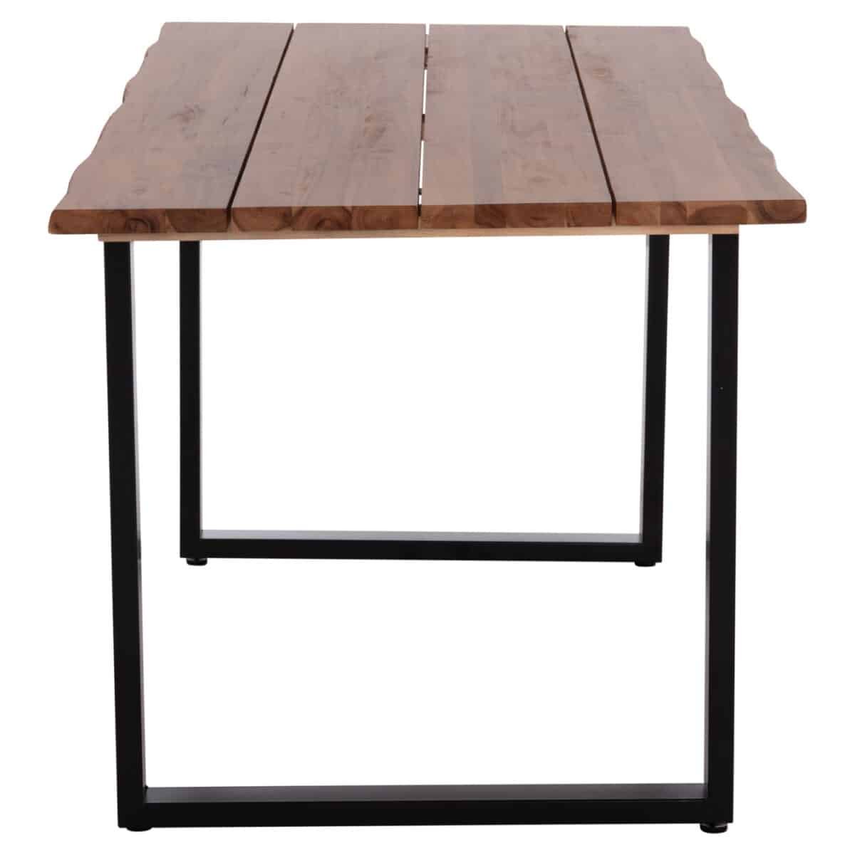 ΤΡΑΠΕΖΙ ΤΡΑΠΕΖΑΡΙΑΣ FRIGGO HM6375.02 ΞΥΛΟ ΑΚΑΚΙΑΣ ΠΑΧΟΣ ΕΠΙΦΑΝΕΙΑΣ 2,6εκ- 160x80x76Υ - Image 4