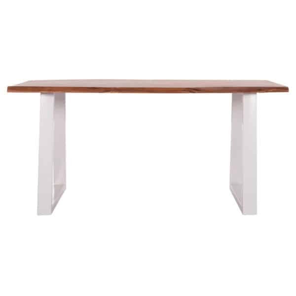 ΤΡΑΠΕΖΙ ΤΡΑΠΕΖΑΡΙΑΣ MONTANA HM8336.12 ΞΥΛΟ ΑΚΑΚΙΑΣ 4εκ.ΠΑΧΟΣ-ΛΕΥΚΑ ΠΟΔΙΑ 160X90X77Υεκ. - Image 3