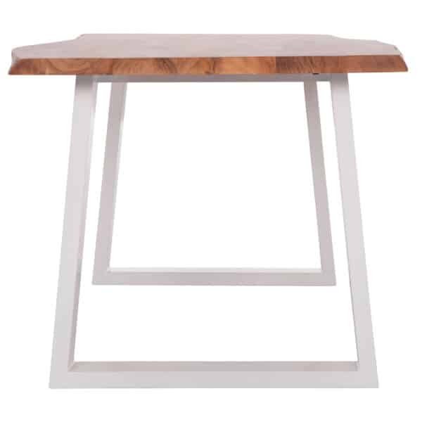 ΤΡΑΠΕΖΙ ΤΡΑΠΕΖΑΡΙΑΣ MONTANA HM8336.12 ΞΥΛΟ ΑΚΑΚΙΑΣ 4εκ.ΠΑΧΟΣ-ΛΕΥΚΑ ΠΟΔΙΑ 160X90X77Υεκ. - Image 5