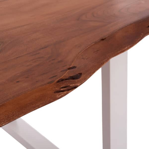 ΤΡΑΠΕΖΙ ΤΡΑΠΕΖΑΡΙΑΣ MONTANA HM8336.12 ΞΥΛΟ ΑΚΑΚΙΑΣ 4εκ.ΠΑΧΟΣ-ΛΕΥΚΑ ΠΟΔΙΑ 160X90X77Υεκ. - Image 7