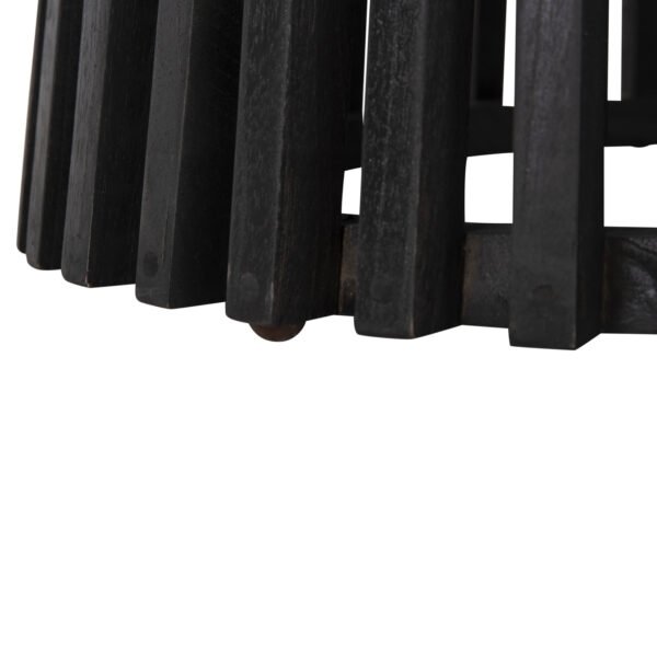 ΤΡΑΠΕΖΙ ΤΡΑΠΕΖΑΡΙΑΣ FRANTZ HM9388.12 ΜΑΣΙΦ MINDI ΞΥΛΟ ΣΕ ΜΑΥΡΟ Φ120X76,5Υεκ. - Image 4