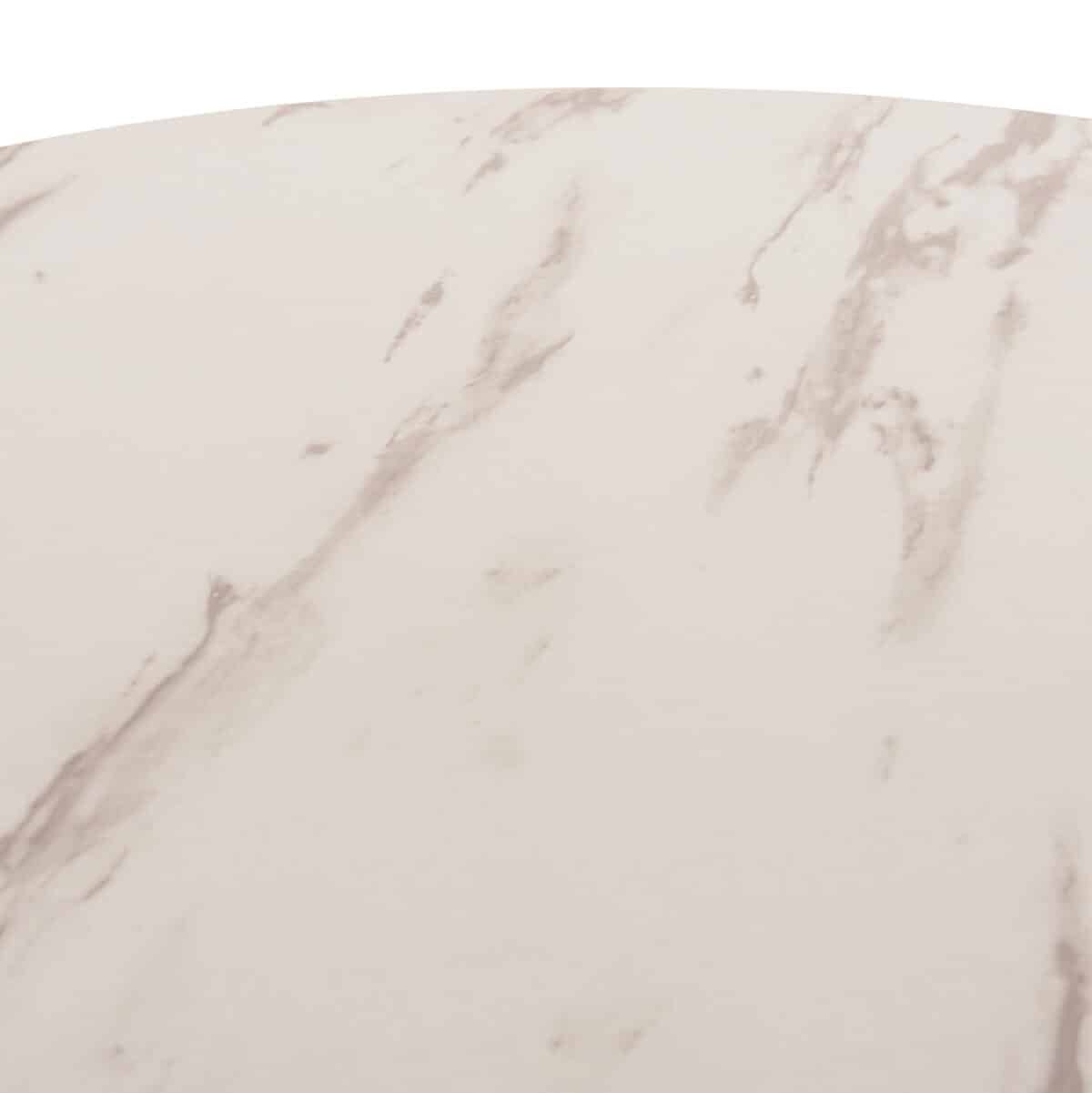 ΤΡΑΠΕΖΙ ΤΡΑΠΕΖΑΡΙΑΣ ROLLO HM9421.11 ΣΤΡΟΓΓΥΛΟ WHITE MARBLE Φ90x74Υεκ. - Image 7