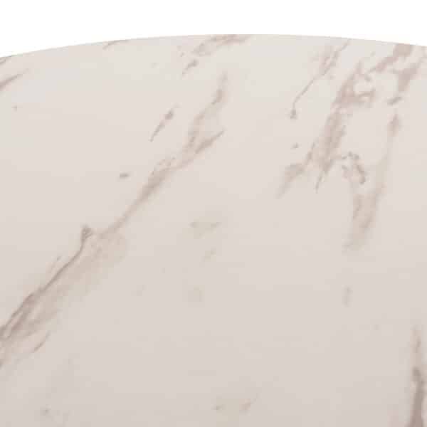 ΤΡΑΠΕΖΙ ΤΡΑΠΕΖΑΡΙΑΣ ROLLO HM9421.11 ΣΤΡΟΓΓΥΛΟ WHITE MARBLE Φ90x74Υεκ. - Image 7