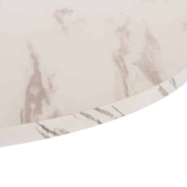 ΤΡΑΠΕΖΙ ΤΡΑΠΕΖΑΡΙΑΣ ROLLO HM9421.11 ΣΤΡΟΓΓΥΛΟ WHITE MARBLE Φ90x74Υεκ. - Image 8