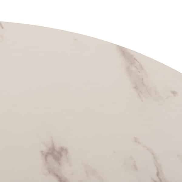 ΤΡΑΠΕΖΙ ΤΡΑΠΕΖΑΡΙΑΣ ROLLO HM9421.11 ΣΤΡΟΓΓΥΛΟ WHITE MARBLE Φ90x74Υεκ. - Image 9