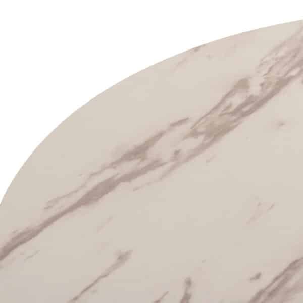 ΤΡΑΠΕΖΙ ΤΡΑΠΕΖΑΡΙΑΣ ROLLO HM9421.11 ΣΤΡΟΓΓΥΛΟ WHITE MARBLE Φ90x74Υεκ. - Image 10