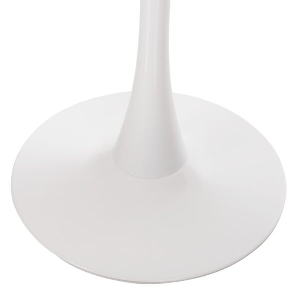 ΤΡΑΠΕΖΙ ΤΡΑΠΕΖΑΡΙΑΣ ROLLO HM9422.11 ΣΤΡΟΓΓΥΛΟ WHITE MARBLE Φ120x74Yεκ. - Image 3