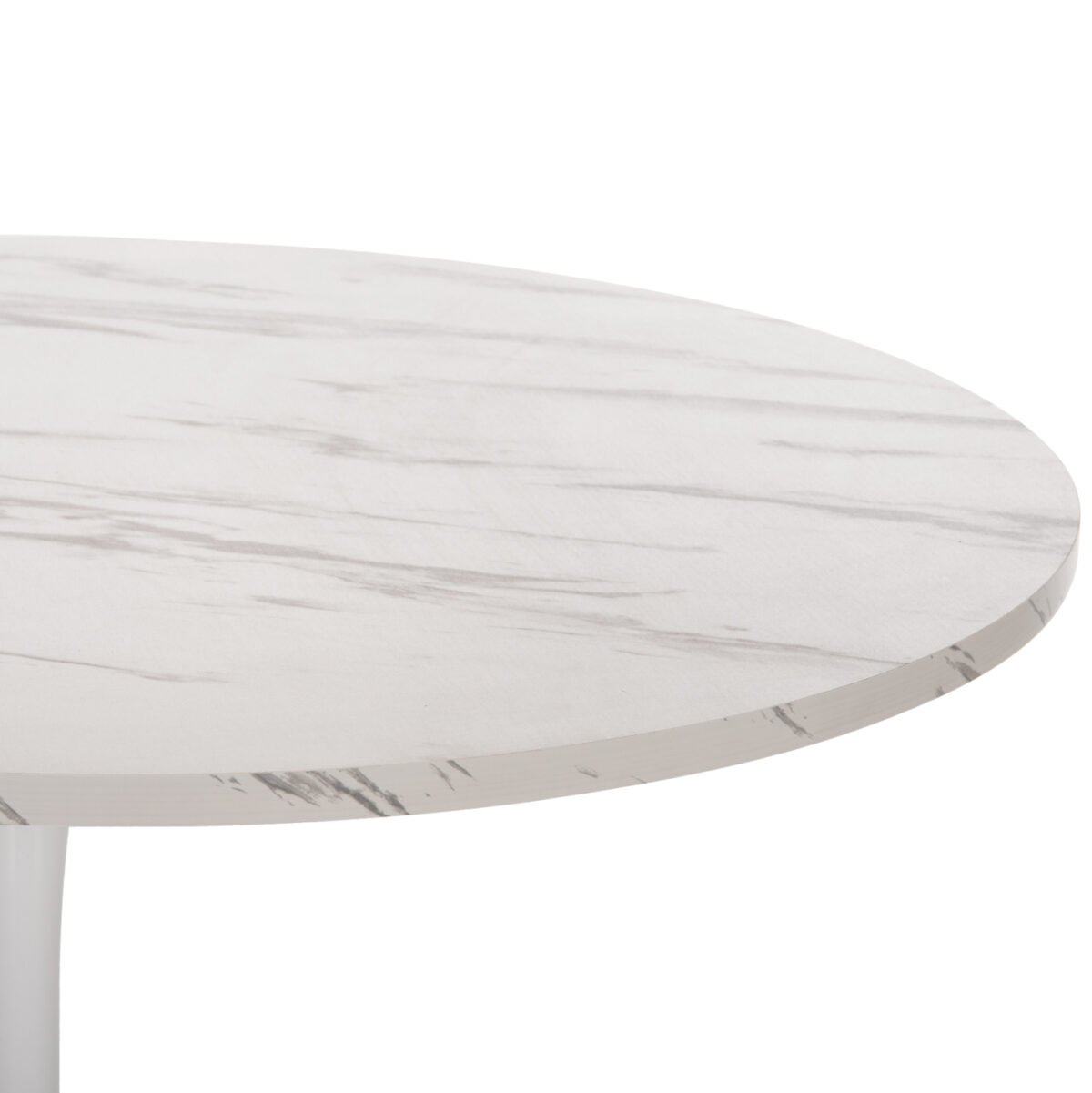 ΤΡΑΠΕΖΙ ΤΡΑΠΕΖΑΡΙΑΣ ROLLO HM9422.11 ΣΤΡΟΓΓΥΛΟ WHITE MARBLE Φ120x74Yεκ. - Image 4