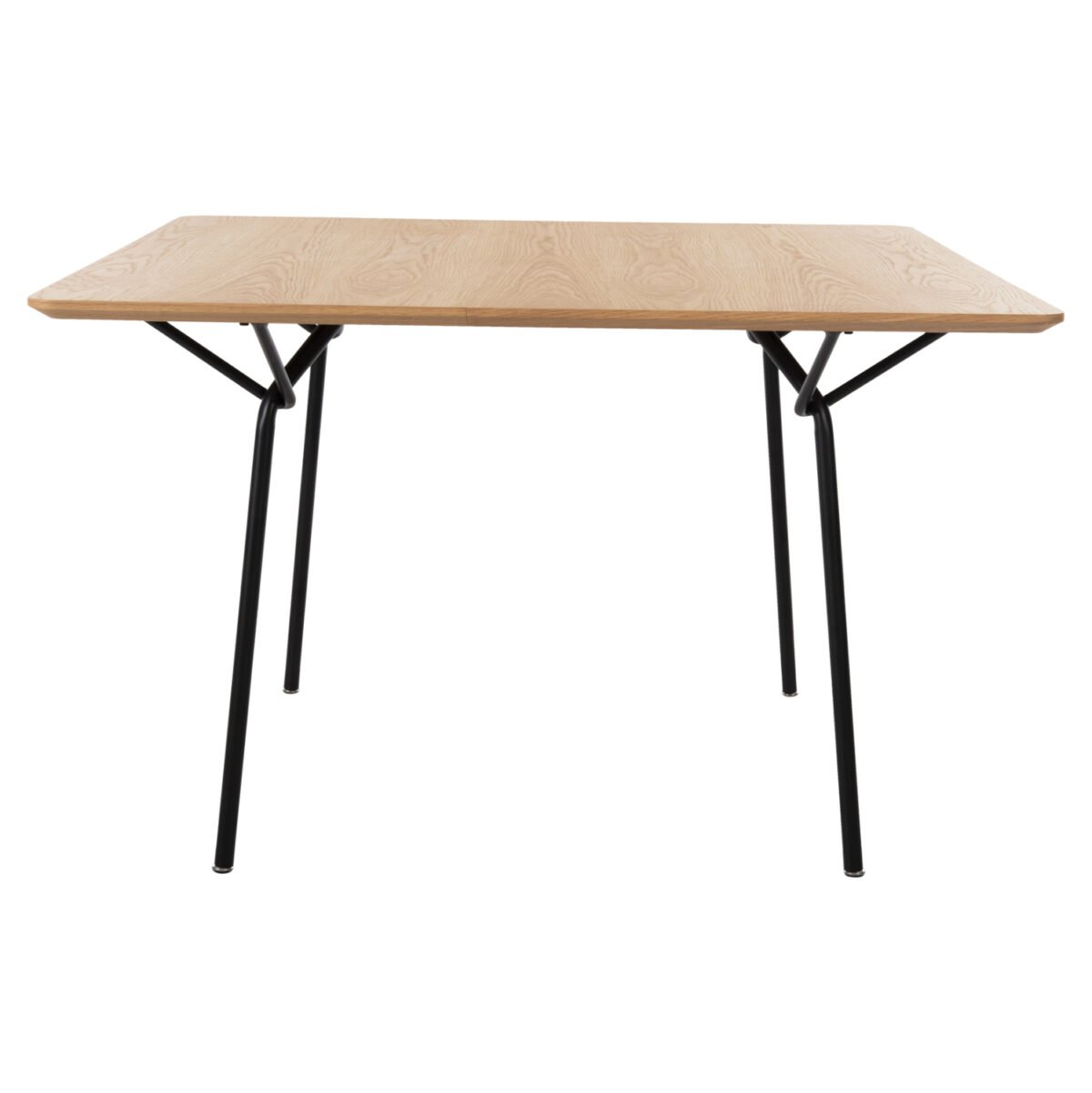 ΤΡΑΠΕΖΙ ΤΡΑΠΕΖΑΡΙΑΣ TRENK HM9614.01 MDF ΜΕ ΚΑΠΛΑΜΑ ΔΡΥΟΣ ΦΥΣΙΚΟ-ΜΑΥΡΟ ΜΕΤΑΛΛΟ 120x120x75Υεκ. - Image 3