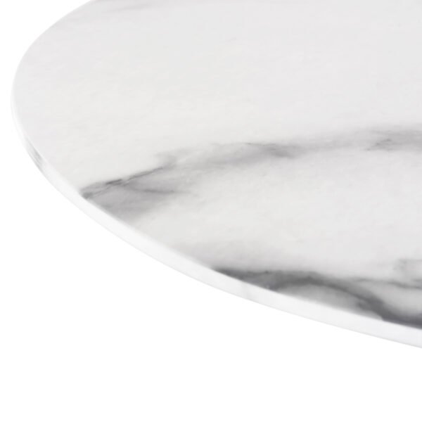 ΤΡΑΠΕΖΙ ΤΡΑΠΕΖΑΡΙΑΣ PRENTIS HM9770.01 12mmΚΕΡΑΜΙΚΟ ΛΕΥΚΟ ΜΑΡΜΑΡΟ-ΛΕΥΚΟ ΜΕΤΑΛΛΟ - Image 8